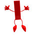 #43708 Royalty-Free (RF) Illustration of a 3d Red Letter I Character With Arms And Legs Jumping by Julos