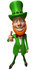 #43846 Royalty-Free (RF) Illustration of a Friendly 3d Leprechaun Man Mascot Giving The Thumbs Up by Julos