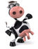 #44158 Royalty-Free (RF) Illustration of a 3d Dairy Cow Mascot Dancing - Pose 2 by Julos