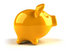 #44284 Royalty-Free (RF) Illustration of a 3d Yellow Shiny Piggy Bank - Version 1 by Julos