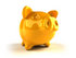 #44289 Royalty-Free (RF) Illustration of a 3d Yellow Shiny Piggy Bank - Version 2 by Julos