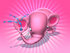 #44368 Royalty-Free (RF) Illustration of a 3d Pink Elephant Mascot Spraying Water - Pose 6 by Julos