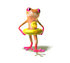 #44507 Royalty-Free (RF) Illustration of a Cute 3d Pink Tree Frog Mascot Wearing A Ducky Inner Tube - Pose 3 by Julos