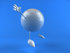 #44631 Royalty-Free (RF) Illustration of a 3d Golf Ball Mascot With Arms And Legs, Jumping - Version 3 by Julos