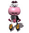 #44640 Royalty-Free (RF) Illustration of a 3d Dairy Cow Mascot Roller Blading by Julos