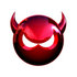 #44685 Royalty-Free (RF) Illustration of a 3d Metal Devil Head Glaring - Version 2 by Julos