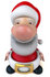 #46339 Royalty-Free (RF) Illustration Of A 3d Big Nose Santa Mascot Facing Front- Version 2 by Julos