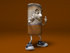 #46741 Royalty-Free (RF) Illustration Of A 3d Cigarette Mascot Holding Up His Middle Finger - Version 2 by Julos