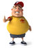 #47093 Royalty-Free (RF) Illustration Of A 3d Fat Burger Boy Mascot Holding His Thumb Up by Julos