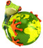 #47460 Royalty-Free (RF) Illustration Of A 3d Tree Frog Hugging The Earth by Julos