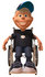 #47738 Royalty-Free (RF) Illustration Of A 3d White Boy In A Wheelchair - Version 1 by Julos
