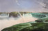 #48801 Royalty-Free Stock Illustration Of A Rainbow Over The Mist Of Niagara Falls, From The Canadian Side by JVPD
