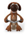 #49259 Royalty-Free (RF) Illustration Of A 3d Brown Dog Mascot Reading On A Toilet - Pose 1 by Julos