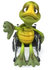 #49445 Royalty-Free (RF) Illustration Of A 3d Sad Green Turtle Mascot Using A Wheelchair And Holding His Thumb Down by Julos