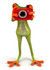 #49537 Royalty-Free (RF) Illustration Of A 3d Red Eyed Tree Frog Using A Red Camera by Julos