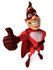 #49592 Royalty-Free (RF) Illustration Of A 3d Red Superhero Giving The Thumbs Up - Pose 2 by Julos