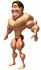 #49792 Royalty-Free (RF) Illustration Of A 3d Bodybuilder Mascot Standing - Version 2 by Julos