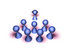 #49818 Royalty-Free (RF) Illustration Of A 3d Group Of Purple Avatar People In A Meeting - Version 3 by Julos