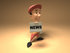 #49952 Royalty-Free (RF) Illustration Of A 3d News Boy Holding Up A Newspaper - Version 2 by Julos