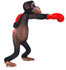#49988 Royalty-Free (RF) Illustration Of A 3d Chimp Mascot Boxing - Pose 2 by Julos