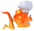 #49999 Royalty-Free (RF) Illustration Of A 3d Goldfish Mascot Wearing A Chef Hat by Julos