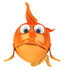 #50000 Royalty-Free (RF) Illustration Of A 3d Sad Goldfish Mascot Facing Front by Julos