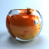 #50007 Royalty-Free (RF) Illustration Of A 3d Pouty Fat Goldfish Mascot In A Small Fish Bowl by Julos