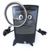#50051 Royalty-Free (RF) Illustration Of A 3d Computer Case Mascot Using A Magnifying Glass - Version 2 by Julos