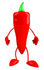 #50736 Royalty-Free (RF) Illustration Of A 3d Red Hot Chili Pepper Mascot Standing by Julos