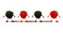 #50763 Royalty-Free (RF) Illustration Of A Row Of 3d Raspberry And Blackberry Characters - Version 1 by Julos