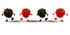 #50765 Royalty-Free (RF) Illustration Of A Group Of Walking 3d Raspberry And Blackberry Characters - Version 1 by Julos