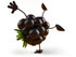 #50771 Royalty-Free (RF) Illustration Of A 3d Blackberry Mascot Doing A Cartwheel - Version 1 by Julos
