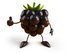 #50772 Royalty-Free (RF) Illustration Of A 3d Blackberry Mascot Giving The Thumbs Up - Version 1 by Julos