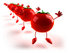 #50805 Royalty-Free (RF) Illustration Of 3d Red Tomato Characters Jumping In A Line by Julos