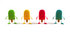 #50821 Royalty-Free (RF) Illustration Of 3d Ice Lolly Characters Facing Front - Version 1 by Julos