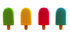 #50828 Royalty-Free (RF) Illustration Of A 3d Group Of Different Flavored Ice Lollies - Version 4 by Julos