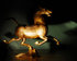 #53840 Royalty-Free Stock Photo of a bronze horse statue by Maria Bell