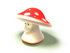 #60884 Royalty-Free (RF) Illustration Of A 3d Fly Agaric Mushroom Character Facing Left - Version 1 by Julos