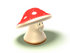 #60886 Royalty-Free (RF) Illustration Of A 3d Fly Agaric Mushroom Character Facing Right - Version 1 by Julos