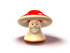 #60887 Royalty-Free (RF) Illustration Of A 3d Fly Agaric Mushroom Character Smiling And Facing Front - Version 3 by Julos