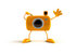 #60983 Royalty-Free (RF) Illustration Of A 3d Yellow Camera Boy Character Waving - Version 1 by Julos