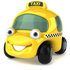 #61060 Royalty-Free (RF) Illustration Of A 3d Yellow Taxi Cab Character - Version 1 by Julos
