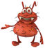 #61091 Royalty-Free (RF) Illustration Of A 3d Virus Mascot Gesturing by Julos