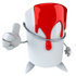 #61247 Royalty-Free (RF) Illustration Of A 3d Dripping Paint Can Character Giving The Thumbs Up by Julos