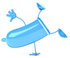 #61265 Royalty-Free (RF) Illustration Of A 3d Blue Condom Character Doing A Hand Stand by Julos