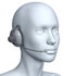 #61283 Royalty-Free (RF) Illustration Of A 3d Customer Service Rep Wearing A Headset - Version 5 by Julos