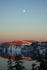 #614 Scenic Photograph of Crater Lake at Sunset, Full Moon by Jamie Voetsch