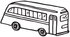 #61755 Clipart Of A School Bus In Black And White - Royalty Free Vector Illustration by JVPD