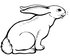 #61920 Clipart Of A Curious Rabbit - Royalty Free Vector Illustration by JVPD