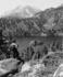 #8829 Picture of a Man Overlooking Emerald Bay by JVPD